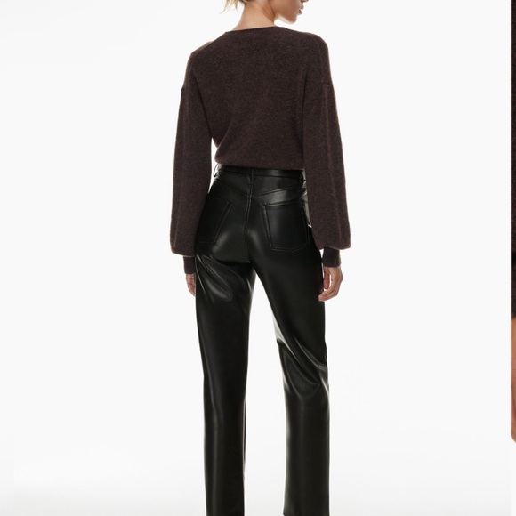 Wilfred The Melina Pant Leather Black Size 8 - Picture 5 of 5